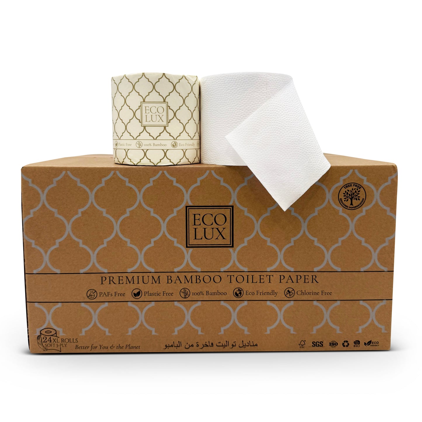 Premium Bamboo Toilet Paper 24 pack