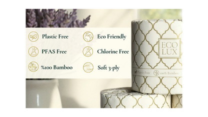 Premium Bamboo Toxic-Free Toilet Paper 40 pack